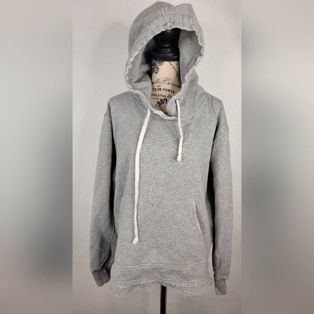 We the free People Hooded Sweater XS Hoodie Oversized Pockets Distressed 1599821